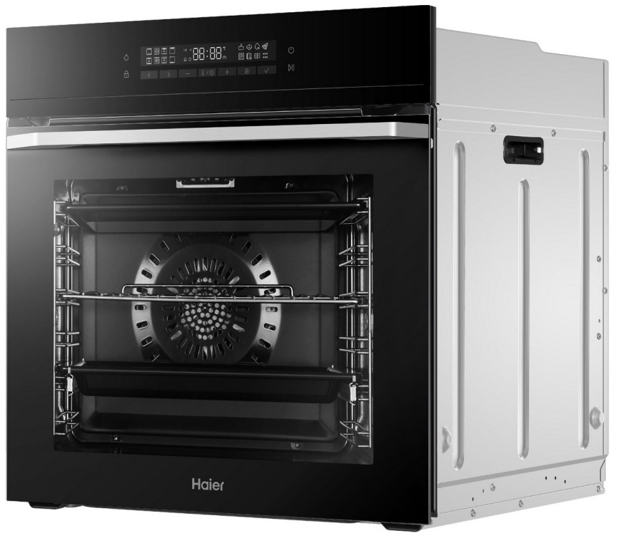 Электрический духовой шкаф Haier HOQ-F5AAGB 59 см, 72 л, гриль и конвекция, черный фото 6
