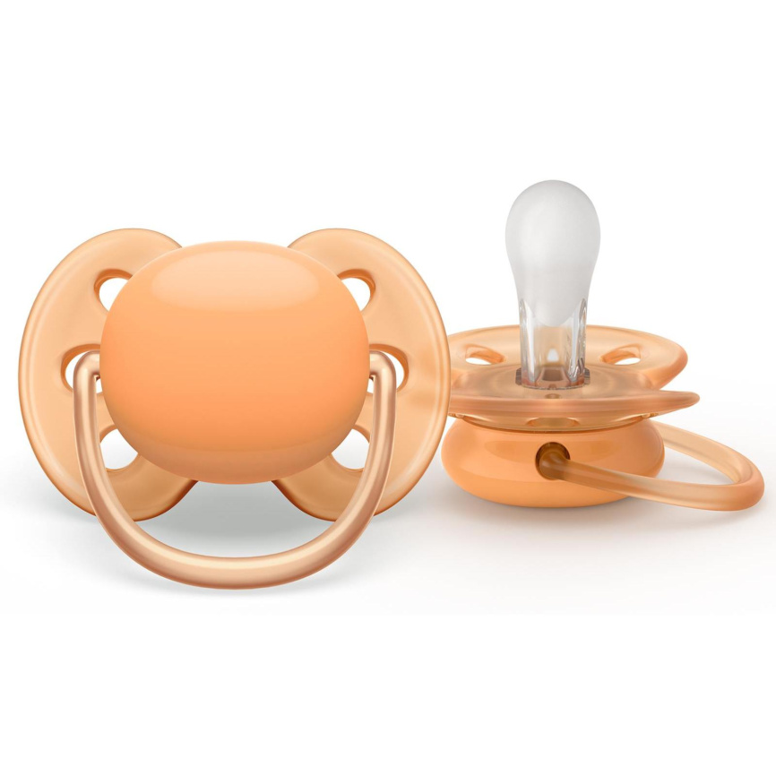 Соска-пустышка Philips Avent SCF091/03 ultra soft нежно-зеленая/оранжевая без рисунка фото 14