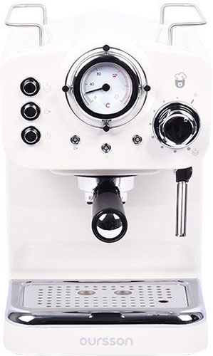 Кофеварка Oursson Кофеварка рожковая Oursson EM1510/IV 110 Вт, с подогревом чашки, слоновая кость фото 1