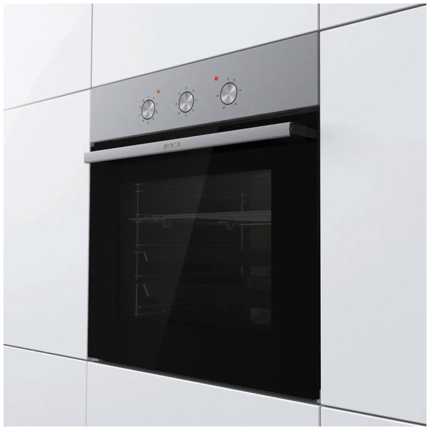 Электрический духовой шкаф Gorenje BO6727E03NX 59 см, 73 л гриль конвекция, серебристый фото 7
