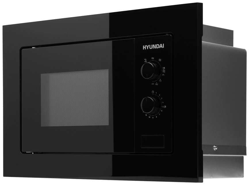 Встраиваемая микроволновая печь СВЧ Hyundai HBW 2030 BG, черный фото 2