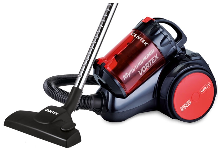 Пылесос напольный Centek CT-2524 Black/Red фото 2