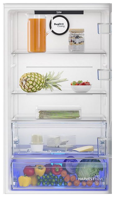 Двухкамерный холодильник Beko B3RCNK362HX No frost, серый металлик фото 5