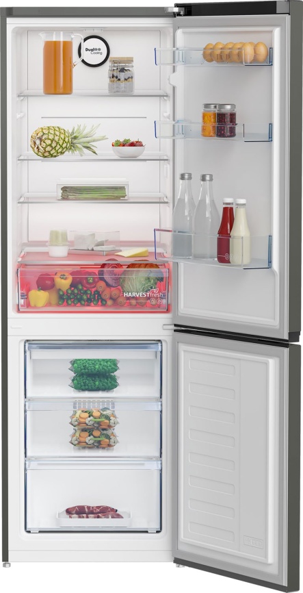 Двухкамерный холодильник Beko B1RCNK362G, система No Frost, режим отпуск, серый фото 3