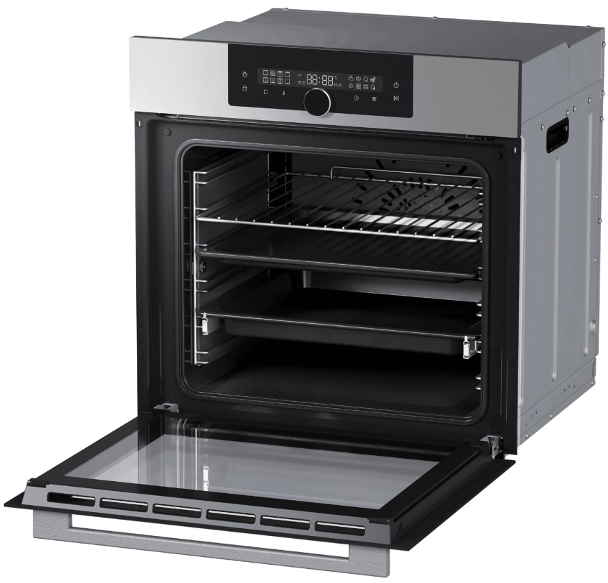 Электрический духовой шкаф Haier HOQ-F6QAN3GG 59 см, 72 л гриль конвекция, серый фото 4