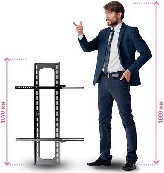 Кронштейн для телевизора Kromax STAR PRO-111 black фото 9