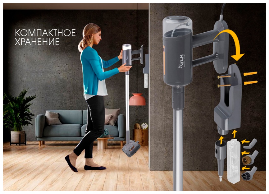 Паровая швабра  VLK Rimmini 8200 (90299), серый фото 9