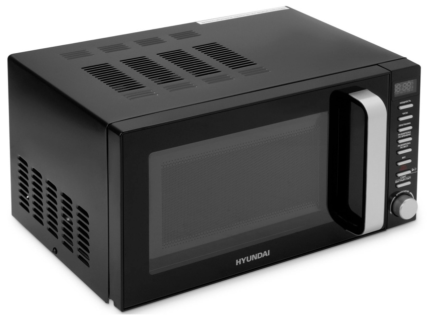 Микроволновая печь - СВЧ Hyundai HYM-D3034, 20 л, 700 Вт, черный/хром фото 10