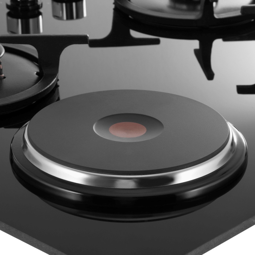 Комбинированная варочная панель Maunfeld EEHG.64.13 CB.KG 59 см, 4 конфорки электроподжиг газконтроль, черный фото 11