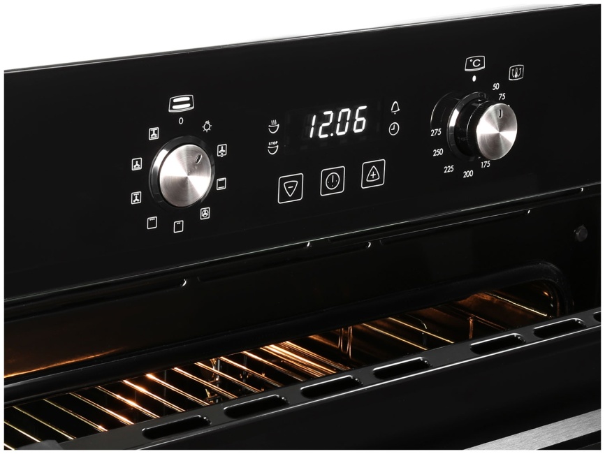 Электрический духовой шкаф Zigmund & Shtain E 167 B 60 см, 73 л, гриль и конвекция, черный фото 4