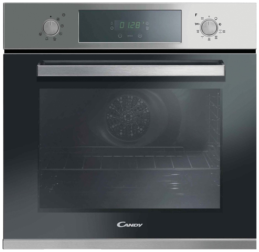 Электрический духовой шкаф Candy FCPK 626 XL 59 см, 68 л гриль конвекция, серебристый фото 1