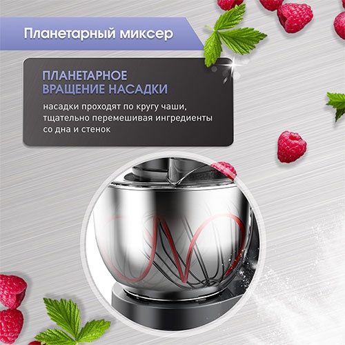 Кухонный комбайн Zigmund & Shtain Кухонный комбайн Zigmund & Shtain ZKM-994 с чашей 7л, графитовый фото 12