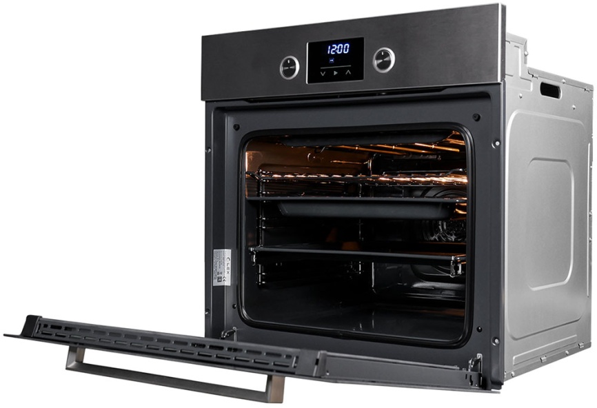 Электрический духовой шкаф LEX EDP 093 IX NEW 59 см, 60 л гриль конвекция, серебристый фото 4