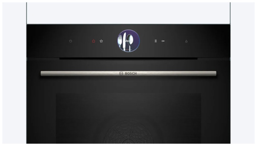 Электрический духовой шкаф Bosch HSG7361B1 59 см, 71 л, гриль и конвекция, черный фото 5