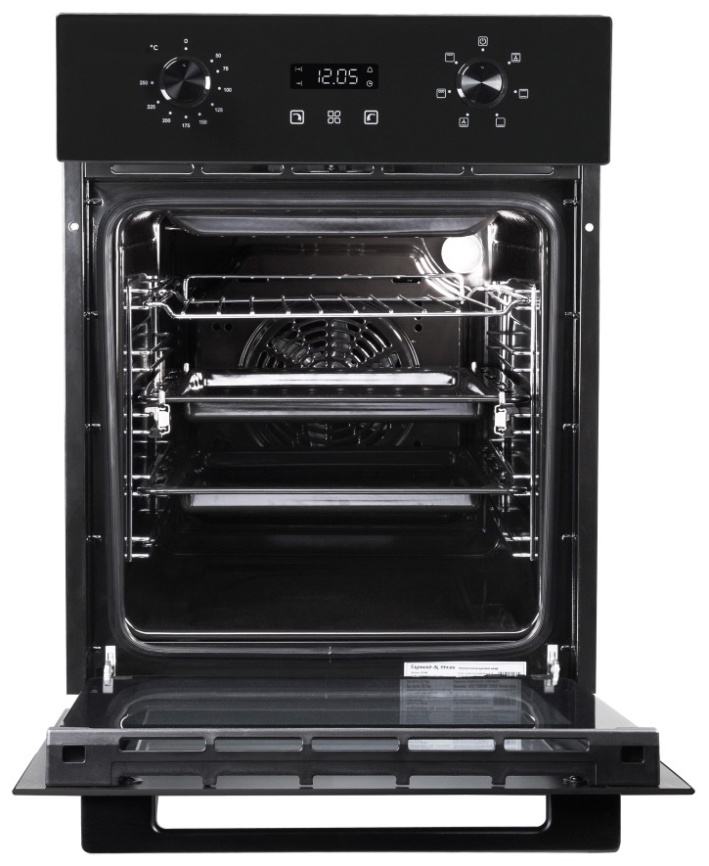 Электрический духовой шкаф Zigmund & Shtain E 145 B 45 см, 50 л, гриль и конвекция, черный фото 2
