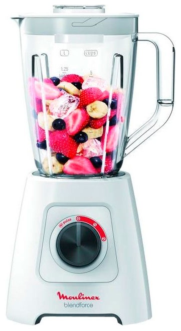 Блендер стационарный Moulinex BlendForce 2 LM420110, белый фото 1