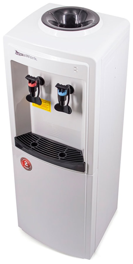 Кулер для воды Aqua Work 0.8LDR бело-черный эл. охл нажим кружкой 27930 фото 5