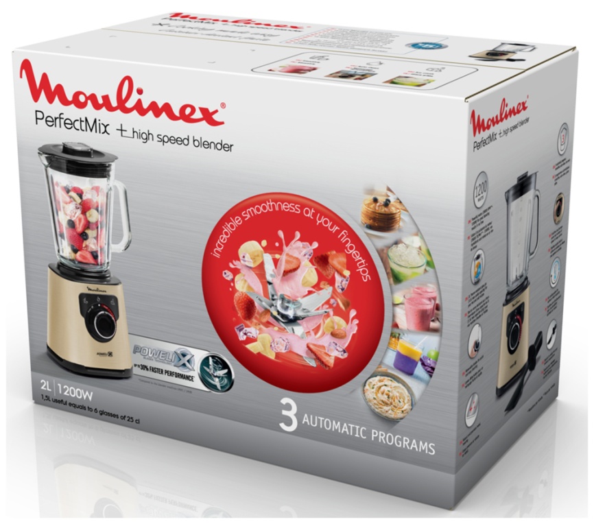 Блендер стационарный Moulinex Perfect Mix+ LM871A10, песочный/черный фото 12