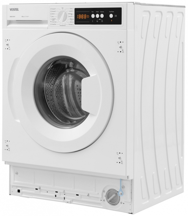 Встраиваемая стиральная машина Vestel WMBI7100T1W 7 кг, белый фото 9
