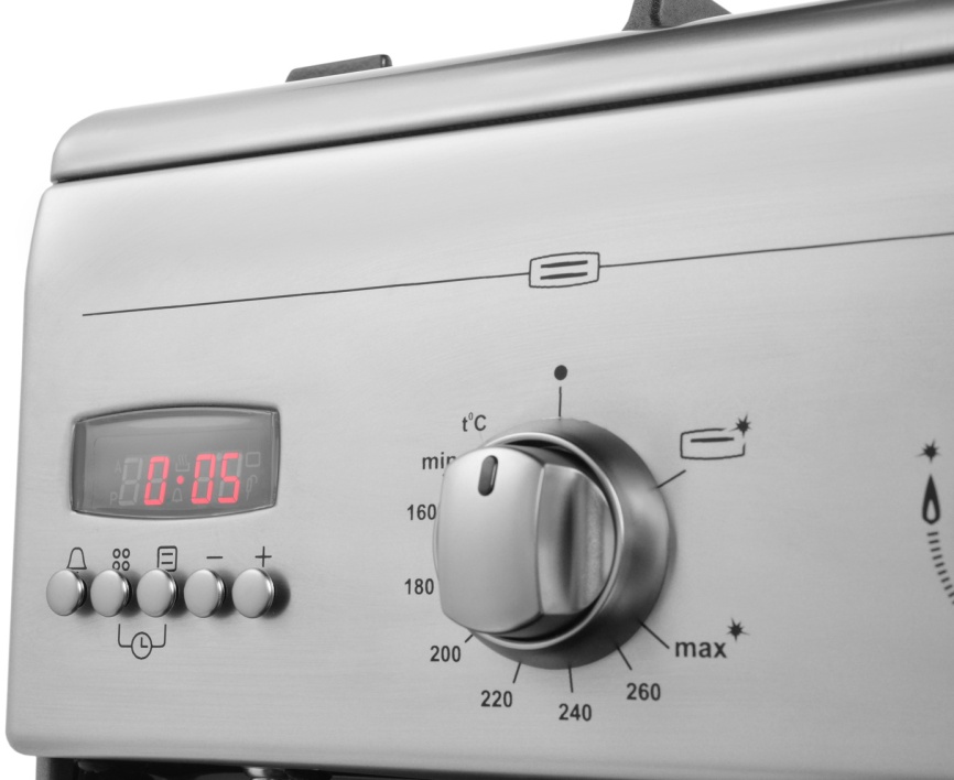 Газовая плита Gefest ПГ 5100-04 0004 50 см, 52 л, 4 конфорки, серебристый фото 6