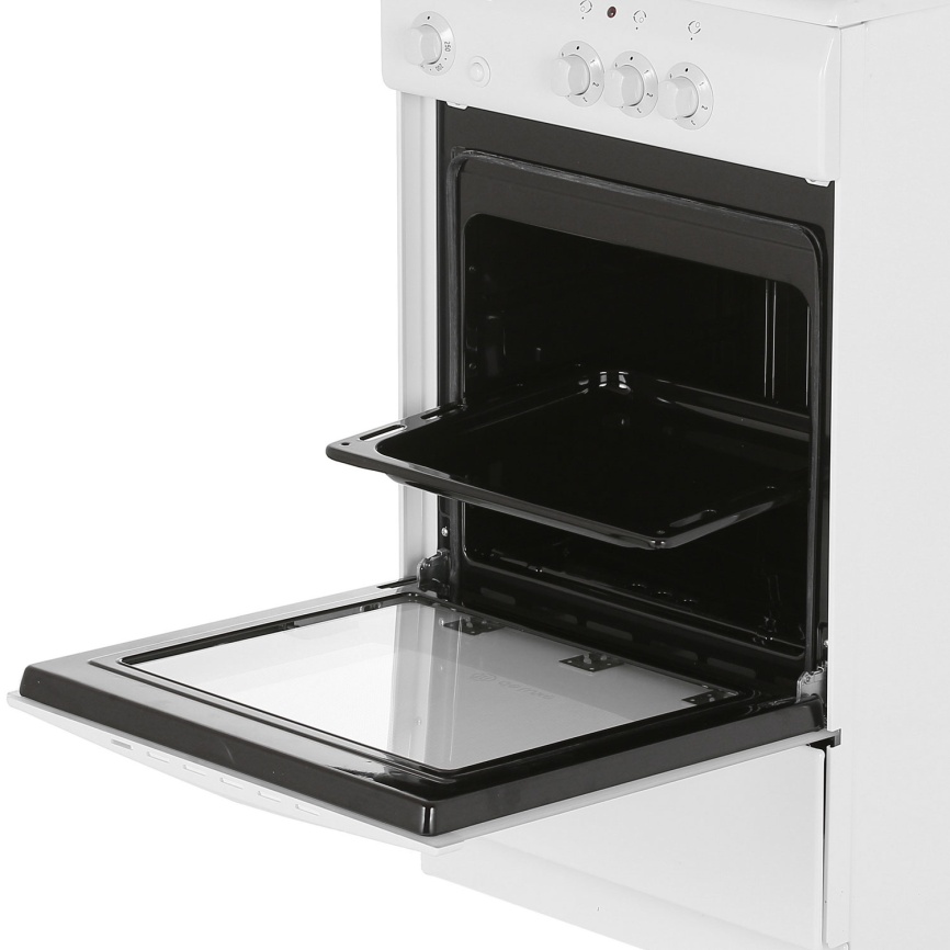 Электроплита De luxe 5003.17 50 см, 3 конфорки, белый фото 6