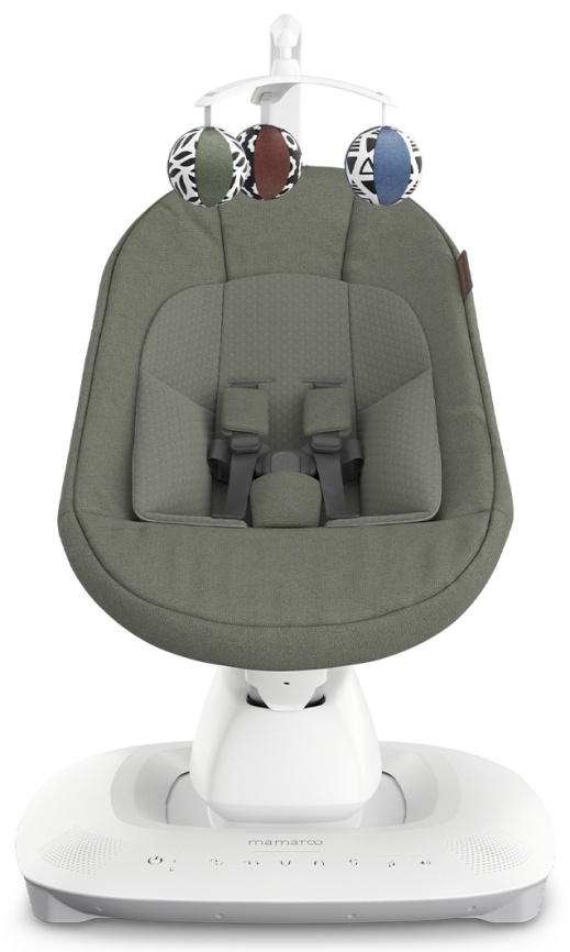 Шезлонг для новорожденных UPPAbaby (4moms) Mamaroo Camila - Dark Green Melange (2001-MRO-EU-CAM) фото 3