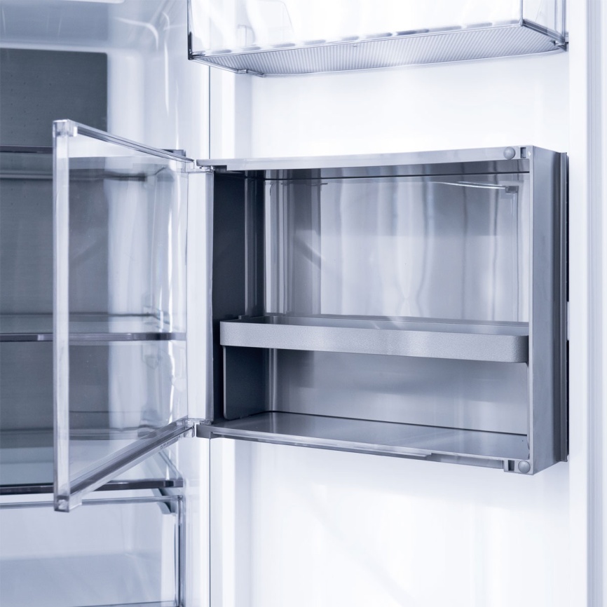 Многокамерный холодильник Centek CT-1746 NF White Glass, белый фото 6