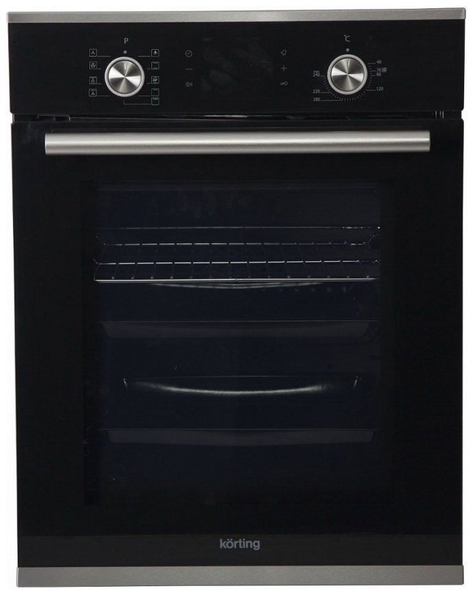 Электрический духовой шкаф Korting OKB 7951 CMN 45 см, 45 л, гриль и конвекция, черный фото 1
