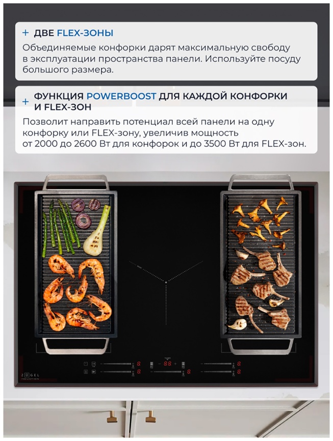 Электрическая варочная панель Zugel ZIH617B фото 8