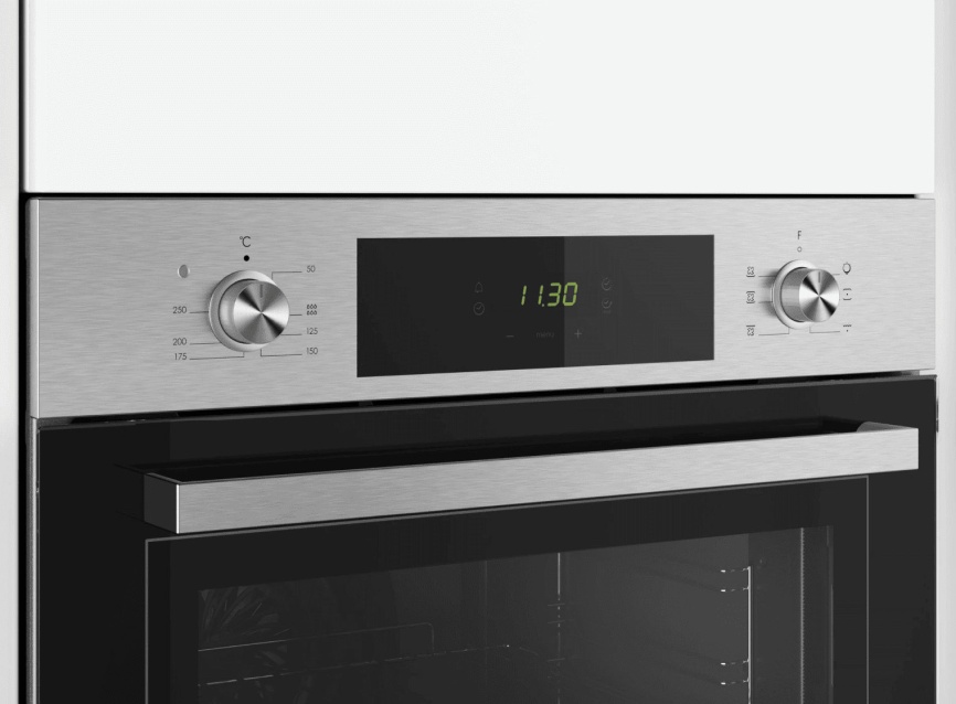 Электрический духовой шкаф Candy FCT615XLRU 59 см, 70 л гриль конвекция, серебристый фото 3