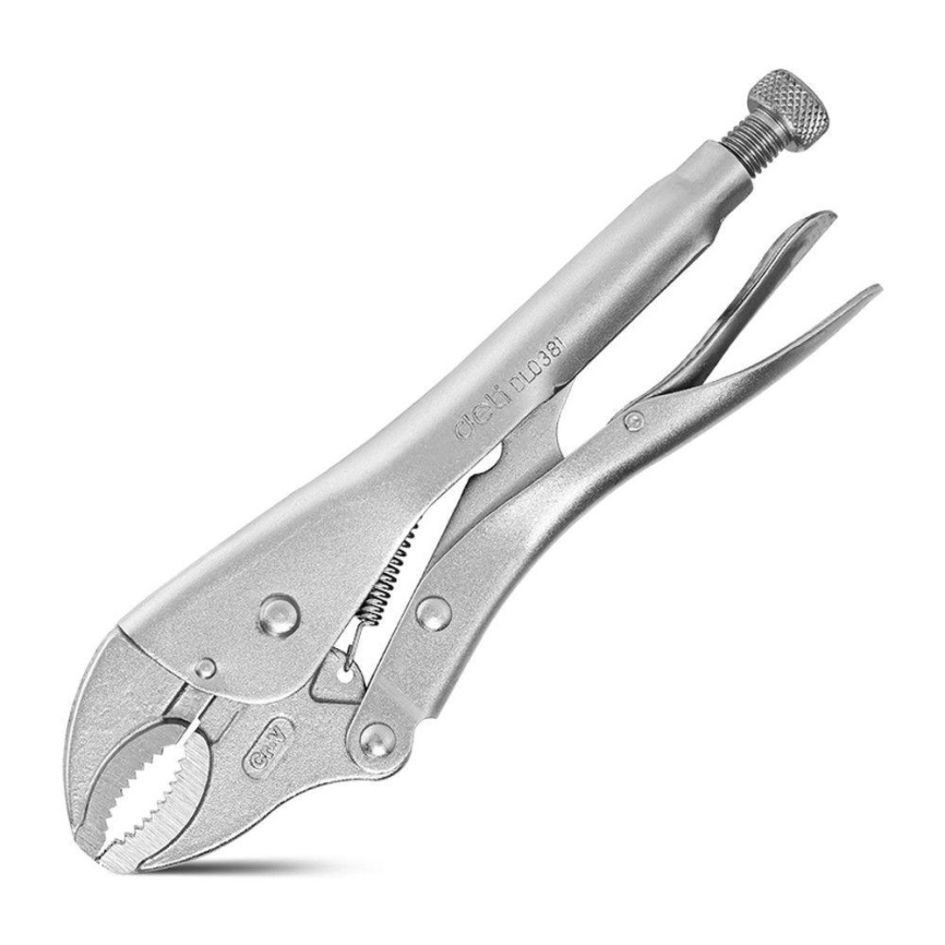 Зажимные клещи с изогнутыми губками Deli -инструменты DL0381 фото 1