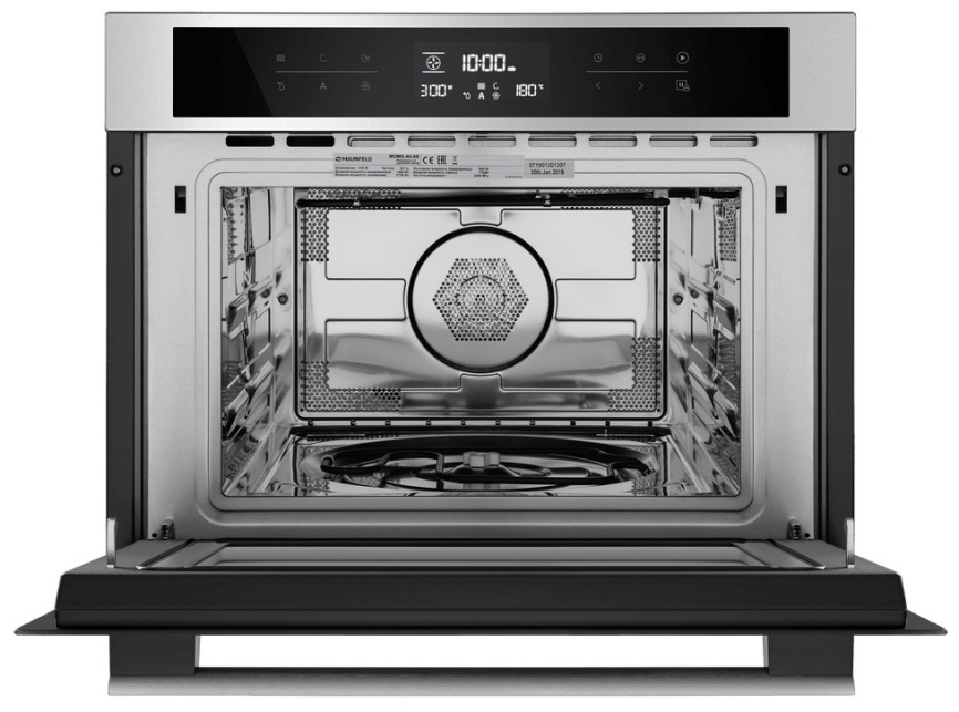 Электрический духовой шкаф Maunfeld MCMO.44.9S 59 см, 44 л гриль конвекция, серебристый фото 4