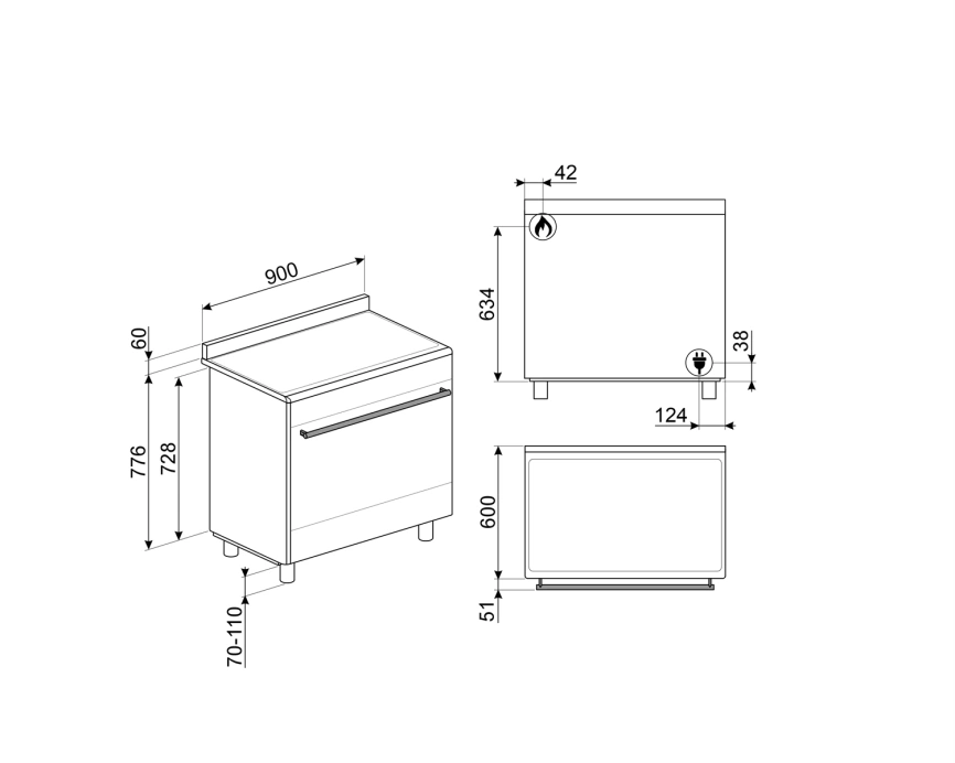 Варочный центр Smeg SMEG SX91GM фото 2
