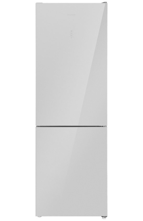 Двухкамерный холодильник Maunfeld MFF185NFS Inverter No frost, серый фото 1