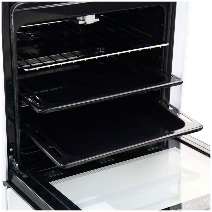 Газовая плита De luxe 5040.40г(кр) ЧР-015 50 см, 43 л, 4 конфорки, черный фото 2