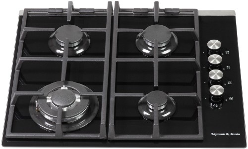 Газовая варочная панель Zigmund & Shtain MN 84.61 S 60 см, 4 конфорки электроподжиг газконтроль, черный фото 2