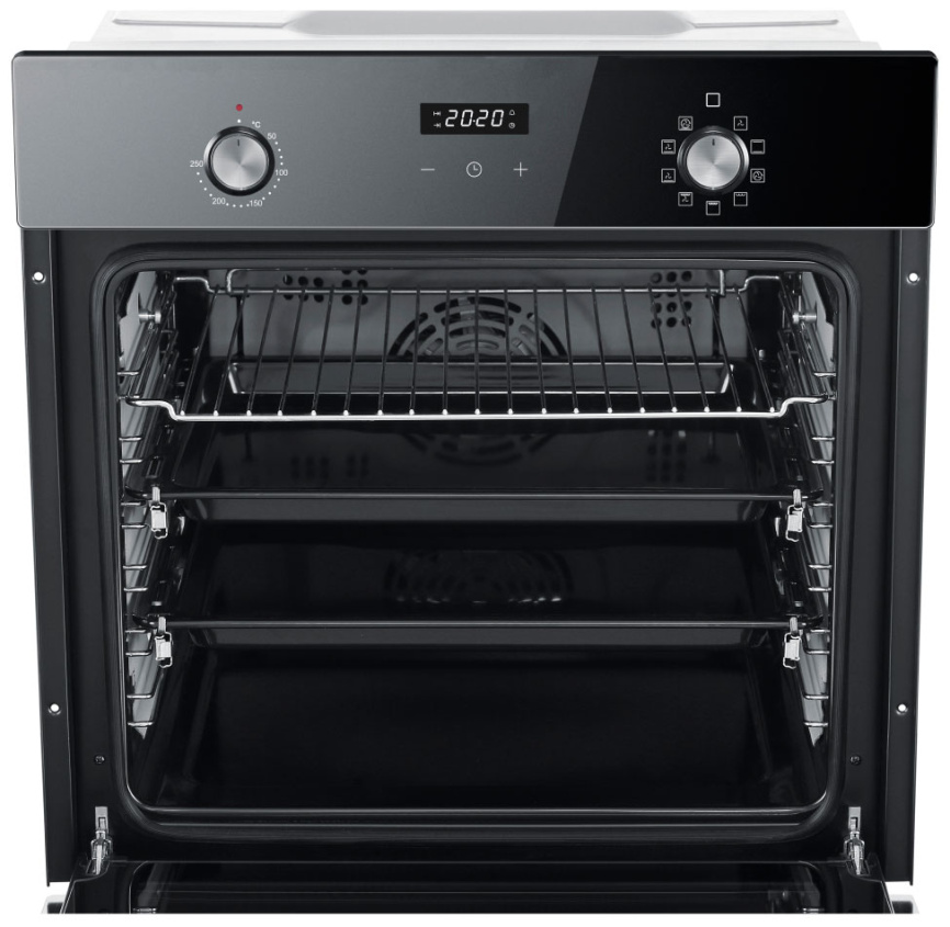 Электрический духовой шкаф Haier HOX-P09CGB 59 см, 76 л, гриль и конвекция, черный фото 5
