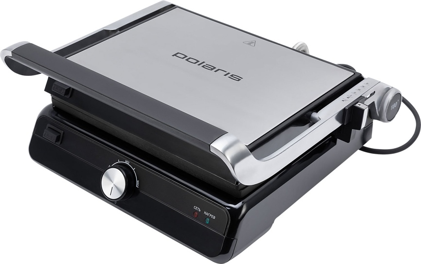 Гриль Polaris PGP 2102, серебряный фото 1