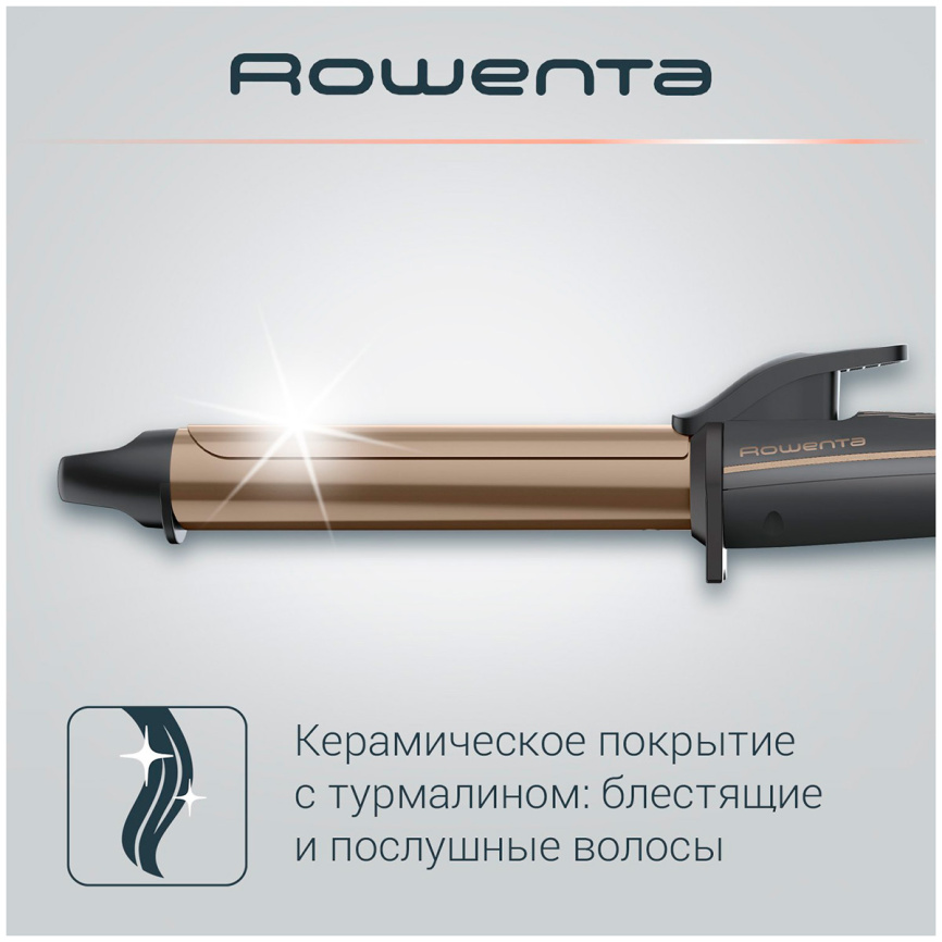 Щипцы для укладки волос Rowenta Curling Dunes CF3227F0 25мм коричневый фото 5