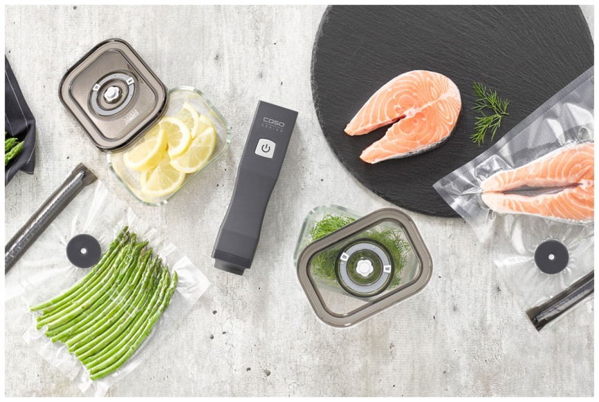 Вакуумный упаковщик Caso Vacu OneTouch Eco-Set, термостойкое стекло фото 4