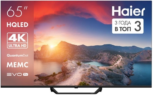 Телевизор Haier 65 HQLED S2 Pro, разрешение 4K UHD, HDR 10, черный фото 1