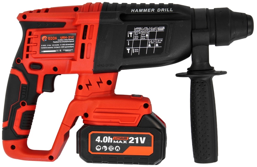 Перфоратор аккумуляторный Edon URH-21C фото 2