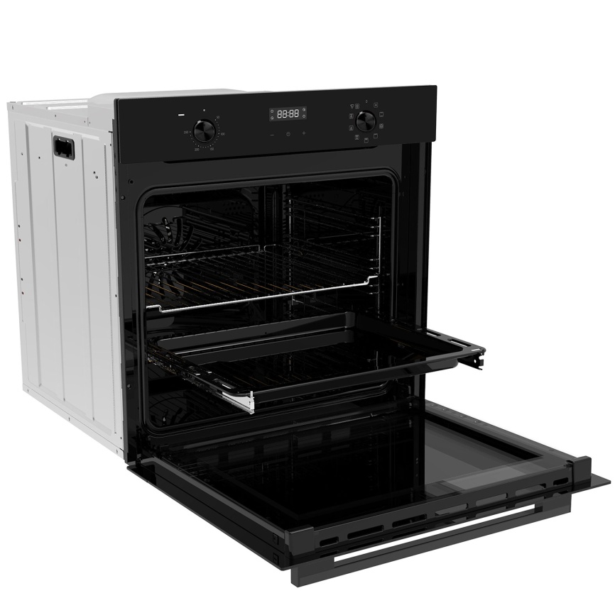 Электрический духовой шкаф Candy COXP08LTBB 59 см, 78 л, гриль и конвекция, черный фото 3