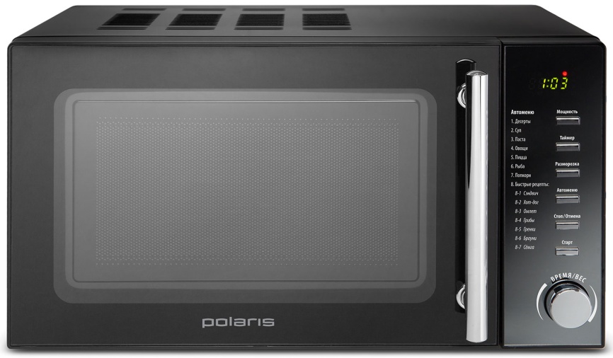 Микроволновая печь - СВЧ Polaris PMO 2002D RUS, чёрный фото 1