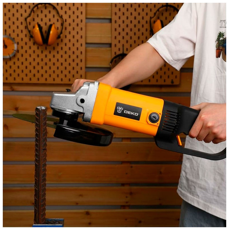 Угловая шлифовальная машина (болгарка) Deko DKAG2450-230, 230 мм, 2450 Вт 063-4328 фото 5
