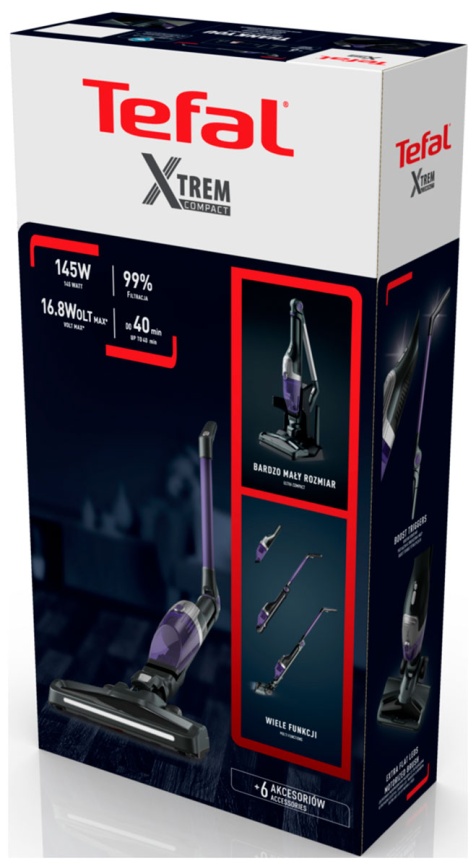 Беспроводной вертикальный пылесос Tefal XTREM Compact 2-в-1 TY1238WO фото 3