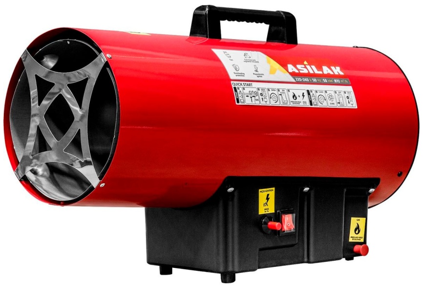 Тепловая пушка газовая Asilak SLG-50000 (50 кВт. 872 куб.м/час) (AS6310-4) фото 1