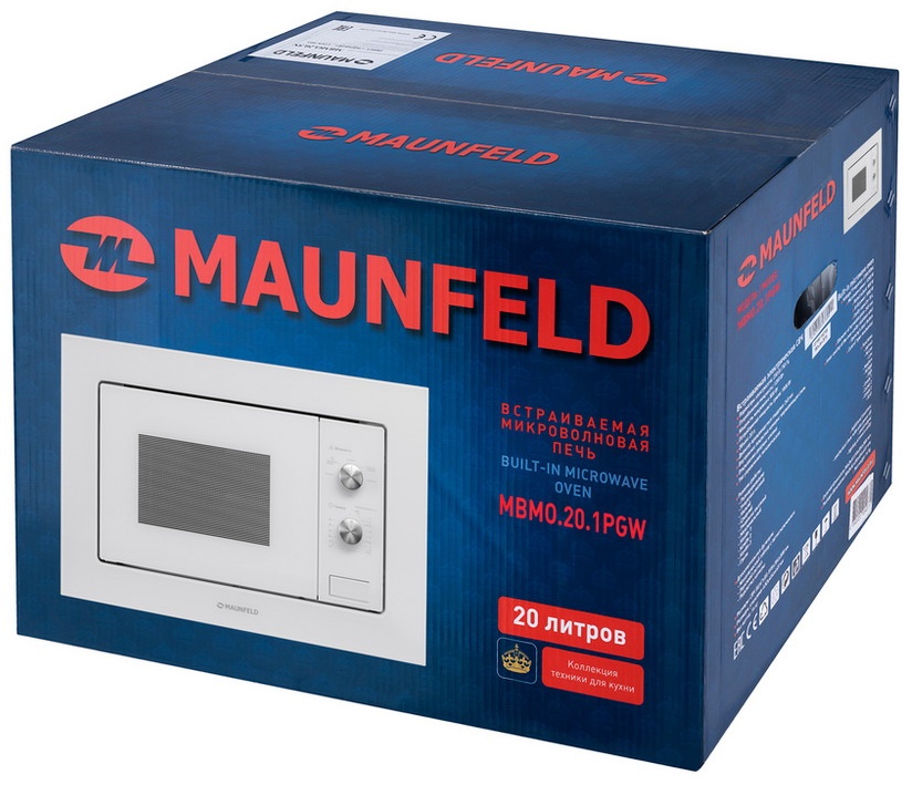 Встраиваемая микроволновая печь СВЧ Maunfeld MBMO.20.1PGW фото 11