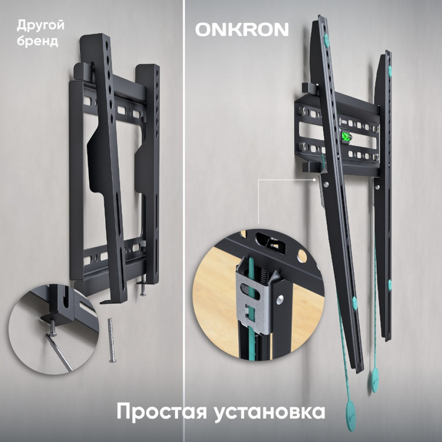 Кронштейн ONKRON FM2 BLACK фото 4