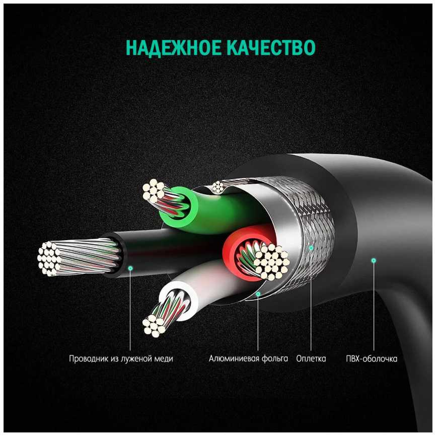 Кабель-адаптер Ugreen USB 2.0 A-DB9 RS-232, 3 м (20223) фото 5